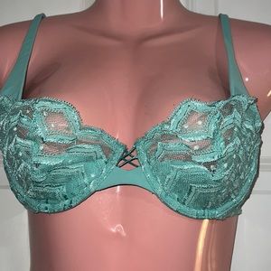 Victoria’s Secret teal lace bra